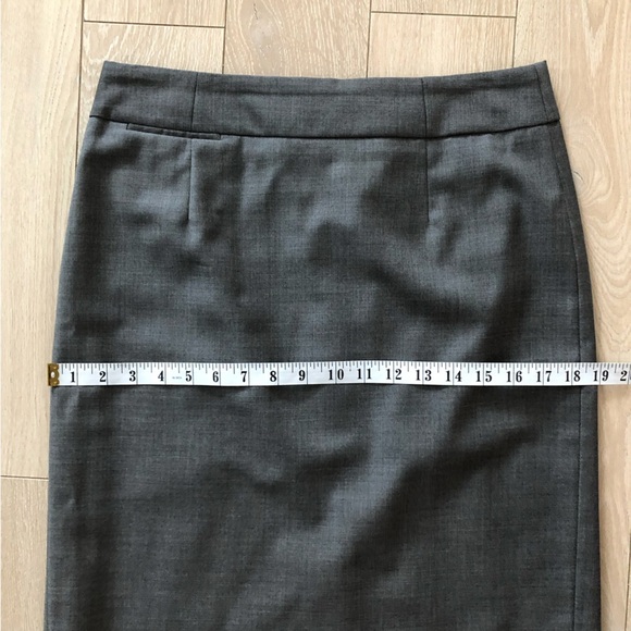 J. Crew Super 120’s Pencil Slit Mini Skirt in Grey - Picture 10 of 11